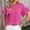 Hot Pink T-Shirts for Women, variant on Fashion $15 & under Olyvenn Womens Summer Tops Crewneck Ruffle Short Sleeve Tee Shirts Casual Babydoll Blouses Crew Neck Fashion T-Shirts Hot Pink 6