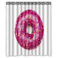 thumbnail image 1 of ABPHQTO Tasty Purple Donut Cortina de ducha de poliéster impermeable y ganchos 150x180 cm, 1 of 1