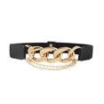 Women Elastic Allmatch Casual Chain Waist Belt Ladies Dress Cummerbund