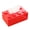 Red, variant on Building Blocks Tissue Box Holder, Creative Plastic Tissue Cover with Slide-Out Bottom, Universal Size for Standard/Large Rectangular Tissues for Home, Bathroom, Car, Desk