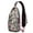 Floral Skull Pa, variant on Galaxy Space Rocket Moon Stars Sling Backpack for Women, Cartoon Character Crossbody Daypack, Colorful Fun Travel Bag