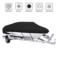 thumbnail image 3 of 17-19 ft V-Shaped Boat Cover, Heavy-Duty 210D Oxford Waterproof Cover - Comes with 4 Sandbags + 4 Separate Ropes, 3 of 7