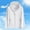 White, variant on Bcfgryg Men's Casual Hooded Zip Up Jacket Lightweight Breathable Outdoor Spring Summer Pullover Comfortable Loose Fit Streetwear Men's Cotton Casual Jackets For Travel