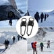 thumbnail image 4 of Zapatos Antideslizantes Pinza De Hielo Tacos De Hielo De 6 Dientes Empuñaduras De Nieve Tacos De Tracción Para Caminar Para Botas Zapatos Senderismo Pesca Caminar Montañismo Guardurnaity OD014864-02, 4 of 6