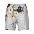 thumbnail image 5 of Rocae Pumpkin And White Marble for Men's Swim Trunks Quick Dry With Two Side Pockets and One Lined Patch PocketLarge, 5 of 9