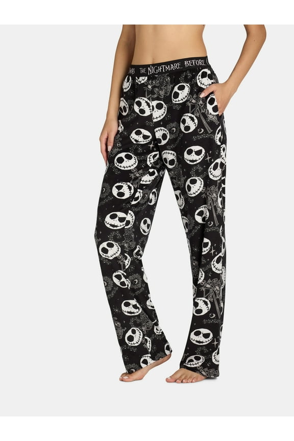 Nightmare Before Christmas Womens Velour Sleep Pants, Sizes XS-3X