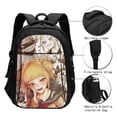 thumbnail image 3 of My Hero Academia Himiko Toga Backpack Schoolbag Large Capacity Daypack Bookbag Satchel Notebook Laptop Backpack Travel Bag USB Rucksack, 3 of 7