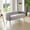 Gray, variant on Upholstered Bench for Bedroom or Entryway, with Low Backrest and Armrests