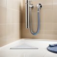 thumbnail image 4 of GOOHOCHY Estante de ducha de esquina de acero inoxidable con lechada para pared de azulejos, estante de baño empotrado sin necesidad de taladrar para dormitorio, 4 of 8