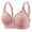 Pink, variant on Plus Size Push Up Bras for Women Full Coverage Basic Everyday Bra Comfort No Underwire T-Shirt Bra (B-C Cup)