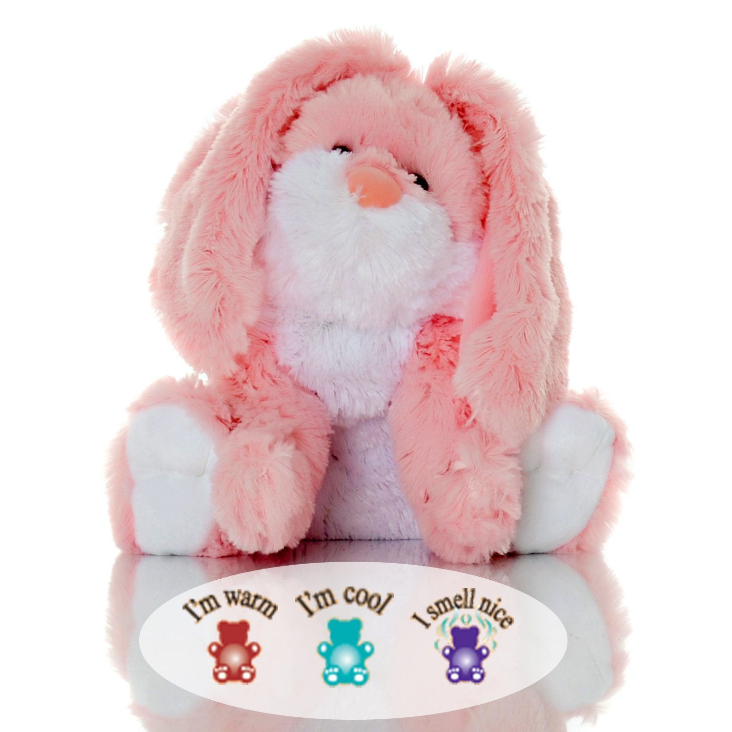 Toasty Rosey Bunny Lavender Scented Aromatherapy Microwavable Stuffed