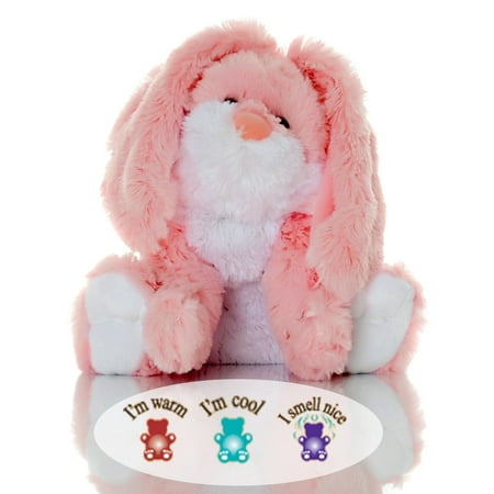 Toasty Rosey Bunny - Lavender Scented Aromatherapy Microwavable Stuffed Animal - Hot and Cold Therapy - Perfect for Autism, ADHD, Occupational Therapy,