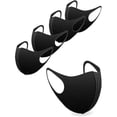 thumbnail image 3 of Mascarillas de Tela Lavables Mascarillas Unisex de una Sola Capa Mascarillas de Tela Reutilizables para Adultos, Niños, Negro - Paquete de 10, 3 of 5