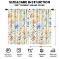thumbnail image 2 of Blackout Kids Curtains,Pioneer Flower Floral Print Pattern Childrens Insulated Curtains Set Of 2,Bedroom Essentials,Toddler Room Decor 52"x84", 2 of 5