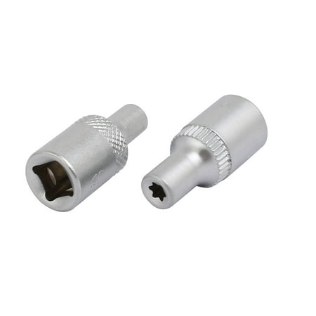 E4 Torx Socket - E4 1/4-inch Square Drive Chrome Vanadium Steel Torx Impact Socket 2pcs