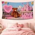 thumbnail image 5 of HomeDM Valentine's Day Backdrop 70.8"x43.3" Love Heart Birthday Tapestry for Photography Wedding Anniversary Wall Door Hanging Banner Decorations, 5 of 6