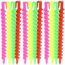 SEWOART 26Pcs No Heat Spiral Curlers Assorted Color Plastic Hair Rollers Safe Convenient Styling Tools