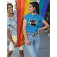 thumbnail image 2 of Live With Pride Banner T-Shirt Women -Smartprints Designs, Female 4X-Large, 2 of 4
