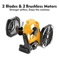 thumbnail image 2 of Ventilador de camping portátil recargable RUNTOP con luz LED de 8 pulgadas, 2 of 7