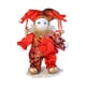thumbnail image 5 of Muñeca arlequín de 7 pulgadas, exhibición casera con disfraz, muñeca antigua, coleccionable, muñecas de hechas a mano vintage para cumpleaños, CUTICAT Muñeco Payaso, 5 of 8
