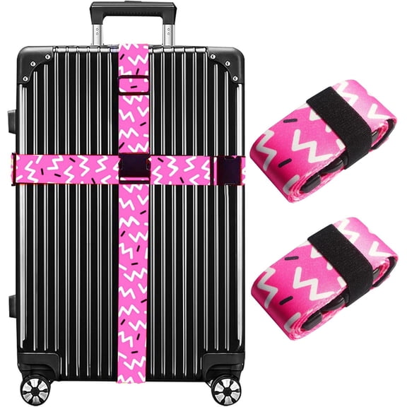 Luggage Straps for Suitcases TSA Approved Easy Pack Organized Suitcase Strap, Luggage Strap, Luggage Belt Strap, Bag Straps for Luggage. Buckle Straps Travel Accessories ()