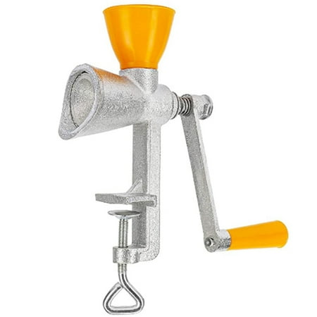 

Iron Hand Grinder Seed Spice Grinder Small Grain with Plastic Hopper