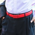 thumbnail image 7 of Falari Men Unisex Genuine Leather Casual Ratchet Dress Belt, Trim to Fit - Red - Medium, 7 of 7