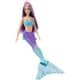 thumbnail image 5 of Barbie Dreamtopia Mermaid muñeca (cabello morado) con cola de sirena de marina azul y púrpura y tia Barbie Barbie, 5 of 6