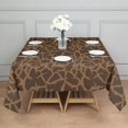 thumbnail image 3 of Leopard Print Square Tablecloth 52x52in(132x132cm) – Waterproof Polyester Printed Table Cover, Wrinkle Resistant & Washable for Kitchen Dining Picnic Party Decor, 3 of 6