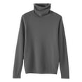 thumbnail image 6 of NMMUED Turtleneck Sweater Women Pullover Sweaters for Women Lightweight Sweaters for Women Knit Sweater for Women Loose Sweaters for Women, Dark Gray XXL, 6 of 6