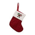 thumbnail image 1 of Dsscvnef Mini Stockings With Initials Christmas Stockings With 26 Letters Christmas Decorations Red Knitted Letters Embroidered Christmas Stockings Baby Ornament Beard Christmas Decorations, 1 of 4