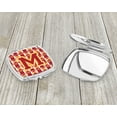 thumbnail image 3 of Letter M Football Cardinal and Gold Compact Mirror, 3 of 4
