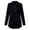 Black, variant on Womens Waffle Knit Button Down Shirts Casual Trendy Lightweight Long Sleeve Collared Relaxed Fit Fall Blouses Blue M