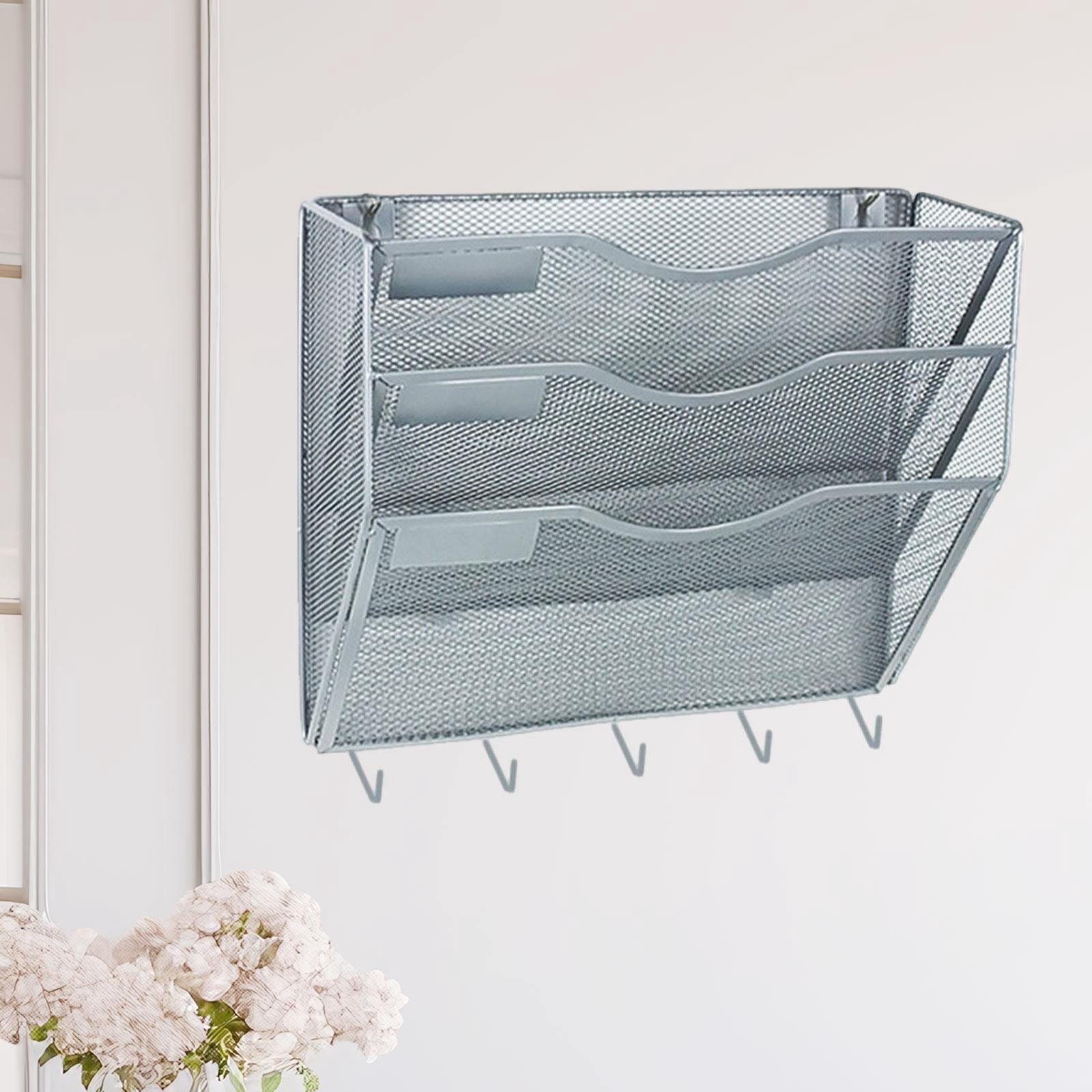 MAGIDEAL Wall File Mail Organizer Easily Install for Home Office s Letter Rack