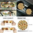 thumbnail image 5 of KUIFORTI Sunflower 15 PCS Car Seat Cover Set Car Seat Cover Steering Wheel Cover Seat belt Cover Pad Car Cup Coasters Car Garbage Bag Air Vent Storage Bag Rear View Mirror Cover Keychain, 5 of 6