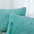 thumbnail image 5 of Home Soft Things Heavy Faux Fur Pillow Covers - 2 Pcs - Blue Turqoise - 14"x26", 5 of 7