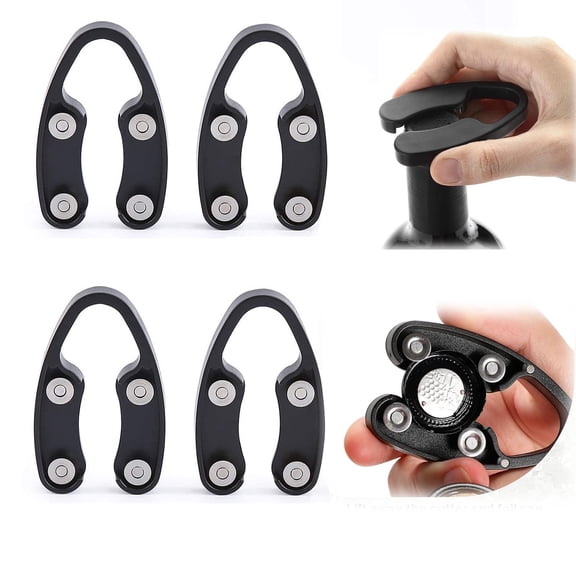 Emlimny 4-Pack Professional Wine Foil Cutter – 4 Stainless Steel Blades, Effortless Remover for Bottle Tops, Wine Opener Accessory Set, Gift for Wine Lovers, Durable & Quick-Cut