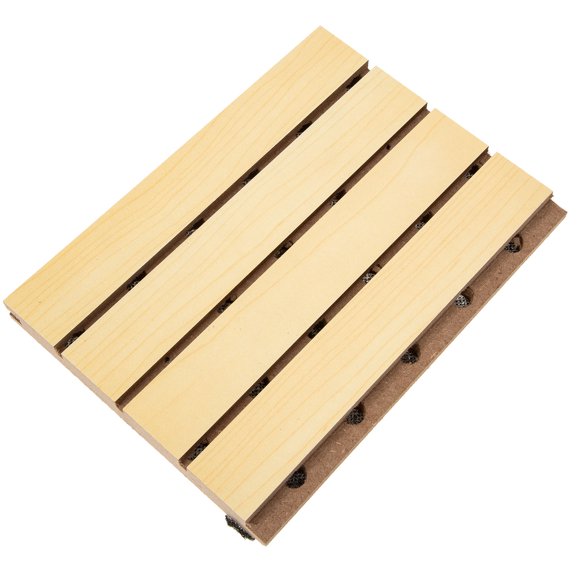 Luxshiny Sound Absorption Panel Wood Light Brown Room Acoustic Improvement 1Pcs
