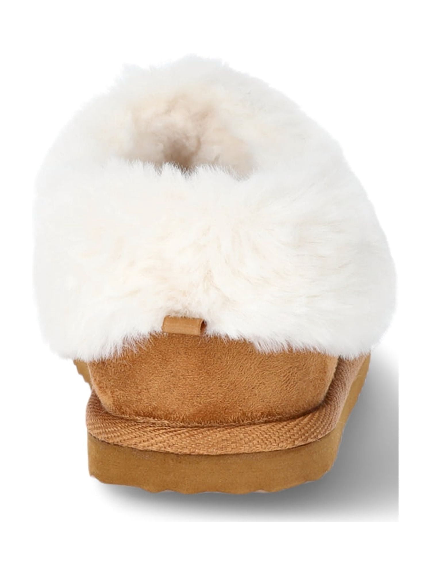 Wonder Nation Toddler Girls Slippers with Faux Fur Trim