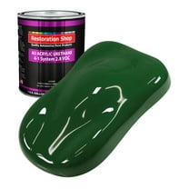 Restoration Shop Speed Green Acrylic Urethane Auto Paint - Gallon Paint Color Only, Single Stage High Gloss