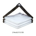 thumbnail image 4 of SELIVO Clear Tarps Heavy Duty Waterproof 6.5X9.8 Ft Clear Tarp Transparent Clear Vinyl Patio Enclosure Clear Tarps with Grommets Tarp Cover for Plants Greenhouse Balcony Garden and Pet Hutch Roof, 4 of 7