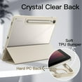 thumbnail image 3 of JETech Case for Samsung Galaxy Tab S9 11-Inch with S Pen Holder, Clear Transparent PC Back, Shockproof Tri-Fold Stand Tablet Cover, Auto Wake/Sleep (Beige), 3 of 6