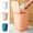 💖 Blue_Base#2149, variant on Kuroiy Silent Lid Trash Can | Compact Modern Waste Bin | Automatic Slow-Lift One-Click Lid | Durable Plastic | Pressing Ring for Bag | Hanging Ear | 7.87"x5.91"x10.43" | Single Unit