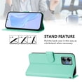 thumbnail image 6 of Wallet Case Compatible for Motorola Moto G power 2025 / 2026, PU Leather Magnetic Closure Protective Flip Folio Case with 3 Card Holder and Wrist Strap Cover Women Men,Mint Green, 6 of 9