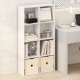 thumbnail image 2 of Furinno LUDER 8-Cube Open Shelves Bookcase. 9.5 x 24.6 x 47. White, 2 of 5