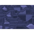 thumbnail image 1 of Ahgly Company Machine Washable Indoor Rectangle Transitional Royal Blue Area Rugs, 5' x 7', 1 of 7