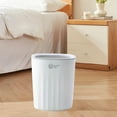 thumbnail image 5 of Qholemyo Pressure Trash Can Wastebaskets For Small Space Living Bathroom Bedroom Office Kitchen Indoor Garbage Can Trash Bin Small Trash Can, 5 of 6