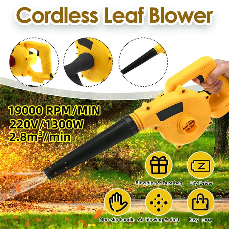 Mini Electric Leaf Blower Cordless, Doosl 2-in-1 Leaf Blower