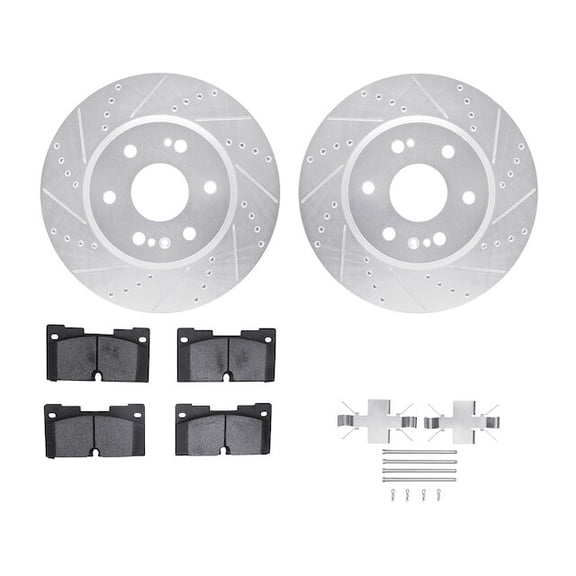 Front Brake Pad and Rotor Kit - Compatible with 2019 - 2024 Chevy Silverado 1500 2020 2021 2022 2023
