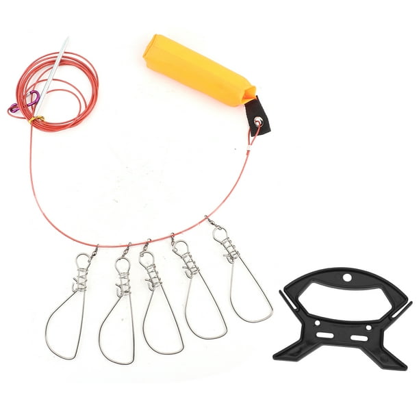 Stainless Steel Live Fish Stringer,5m Fishing Lock Buckle Fishing